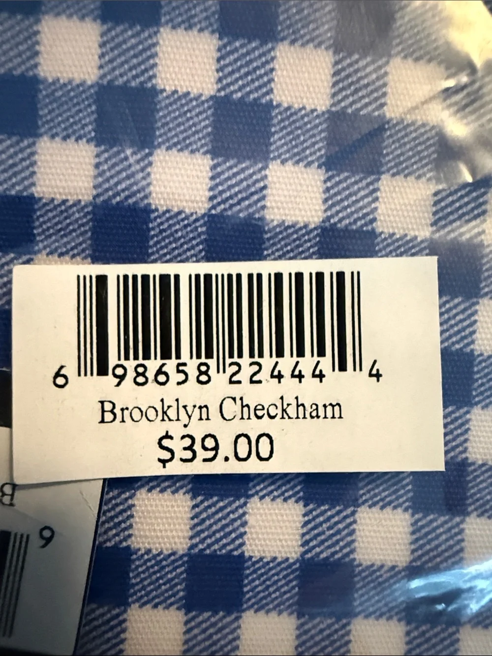 Scout Blue and White Gingham Cosmetic Pouch